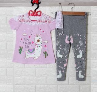 Set Domba kids 3in1 pink