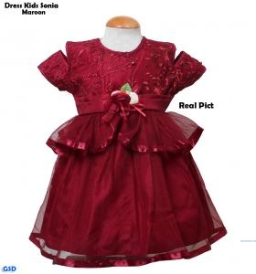 Dress Kids Sonia Maroon