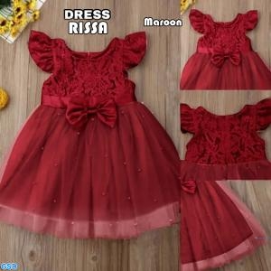 Dress Rissa Kids Maroon