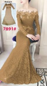 Longdress import 7891 mocca