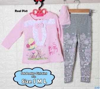 Set Pretty Girl 3in1 pink