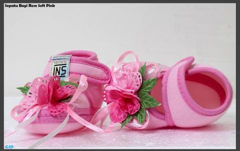 Sepatu Bayi Rose Rose Pink