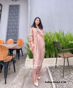 Kaftan Brukat 814# putih