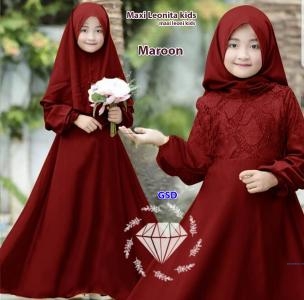 Maxi Leonita Kids maroon