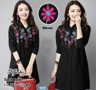 Tunik Yoko Bordir Hitam