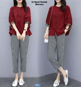 St Noni Kotak maroon