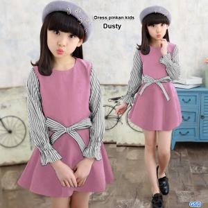 Dresss pinkan kids maroon