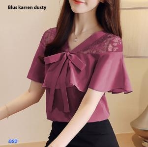 Blus karren maroon