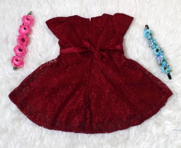 Dress Kids dina maroon