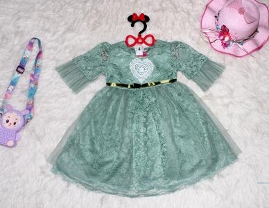 Dress Kids Luv Sage Green