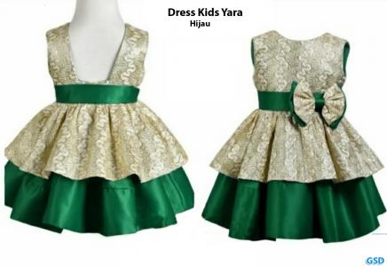 Dress Kids Yara hijau