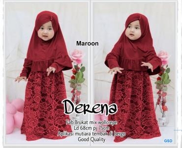 Kids Derena maroon