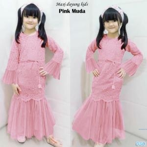 Maxi Duyung kids pink muda