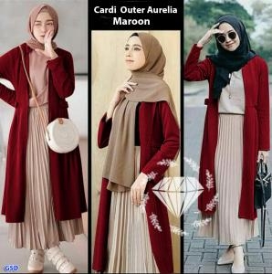 Cardi outer aurelia Maroon