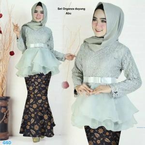 Set organza duyung mustard