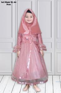 Set Hijab VL04 Pink