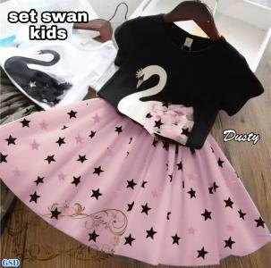 Set swan kids pink