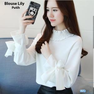 Blouse lily hitam