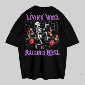 VABA Oversized Living Well Tshirt | Kaos Streetwear Unisex Tee