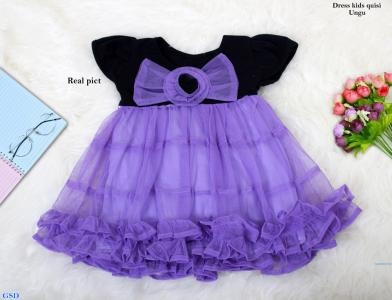 Dress kids quisi ungu