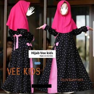 Hijab Vee kids black-hijab vivi dot kids