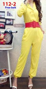 Jumpsuit import 112-2 kuning