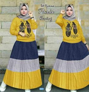 Set Yumna paris kuning