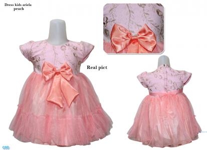 Dress kids ariela peach