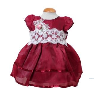 Dress Bayi Nita Maroon