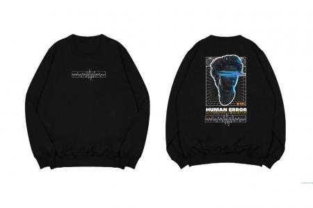 Hi VABA Crewneck Human Errors || Crewneck Sweater Pria dan Wanita Unisex | Crewneck Sablon M-XL