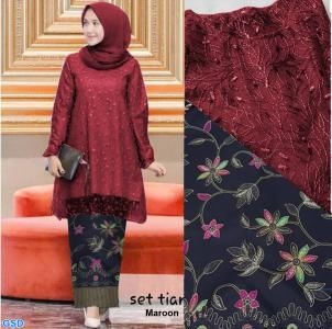 Set tiara maroon