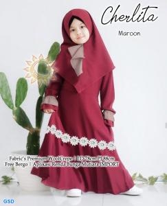 Gamis Cherlita maroon