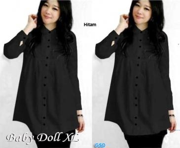 Hem Babydoll hitam