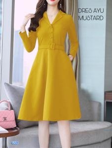 Dress Ayu mustard