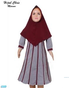 Hijab Chris maroon