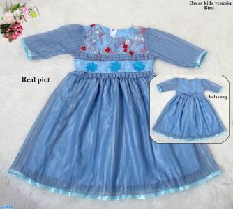 Dress kids venesia biru