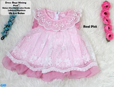 Dress Bayi nining pink