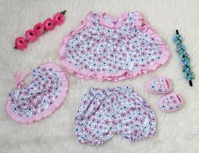 Set Bayi Bunga 4in1 pink