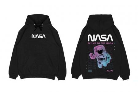 Hi VABA Hoodie Nasa Fly Me To The Moon || Hoodie Pria dan Wanita Unisex 