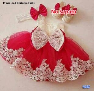 Dress princes kids red