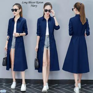 Long blazer katun dusty