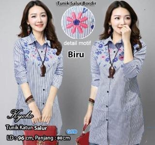 Tunik Salur Bordir hitam