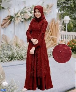 Maxi Pefira maroon