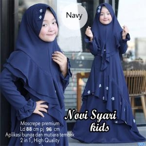 Novi syari kids maroon