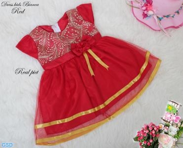 Dress kids bianca red