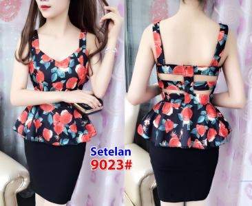 Setelan import 9023 black