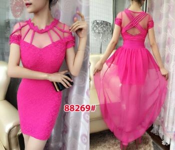 Mini dress import 88269 pink