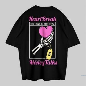 VABA Oversized HeartBreak Tshirt | Kaos Streetwear Unisex Tee