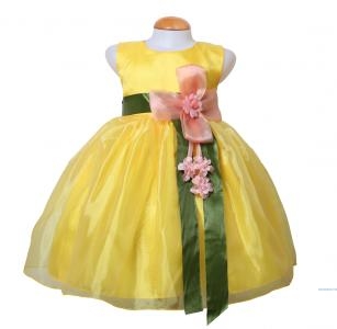 Dress Kids Joane kuning mangga