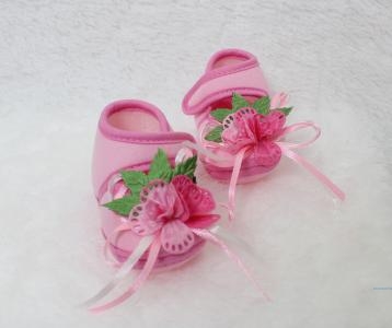 Sepatu Bayi Rose  Pink